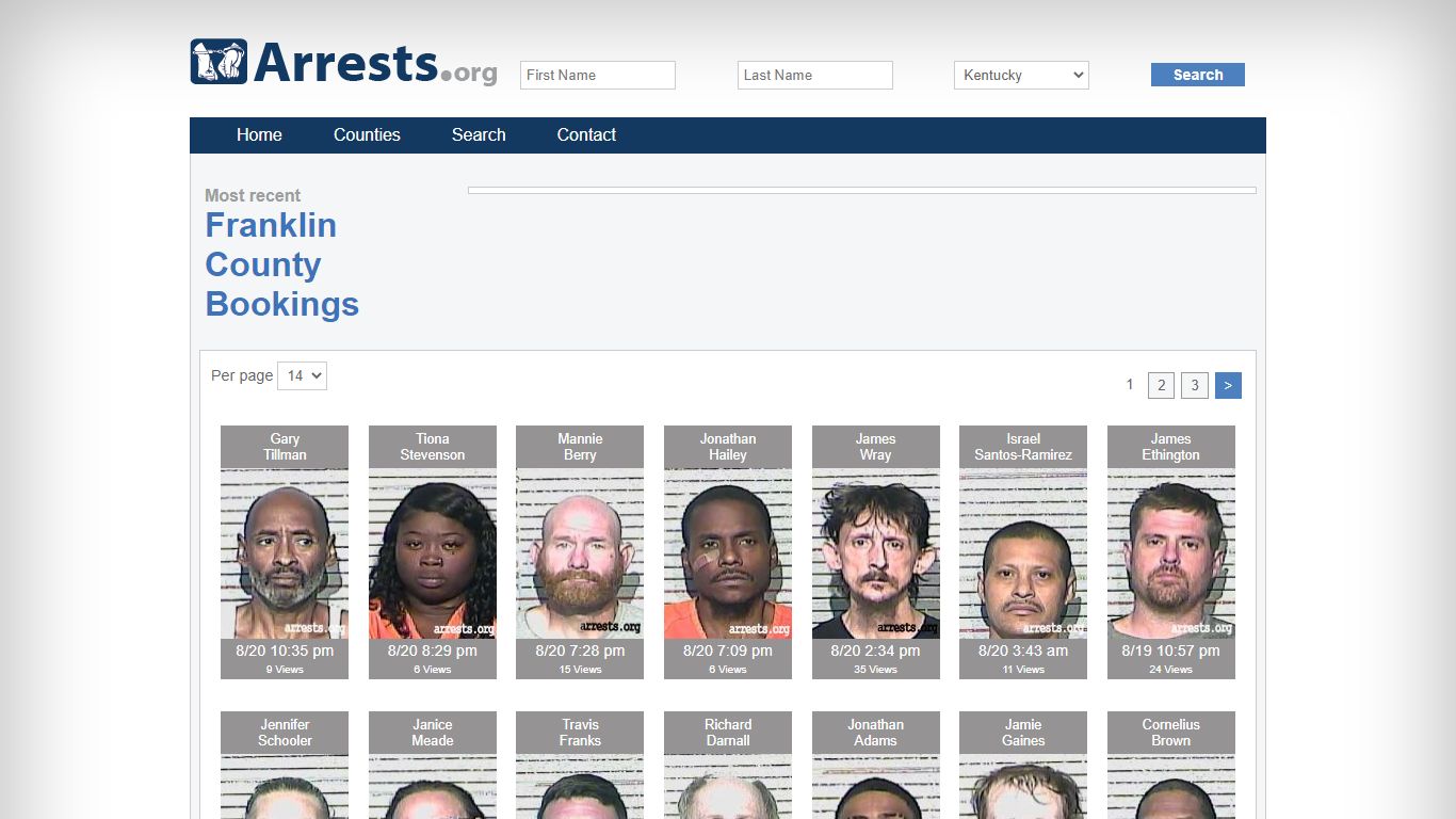 Franklin County Arrests and Inmate Search